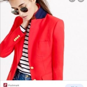 Brand new Red JCREW Rhodes blazer in wool